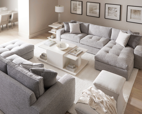 NC Furniture Manufacturer Bernhardt Living Room Setting